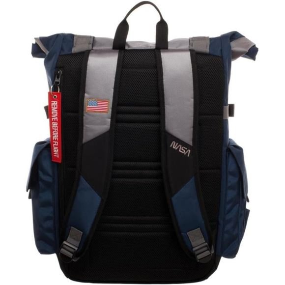 Unisex Backpack Roll Top Built Up Laptop Bag - Picture 4 of 5